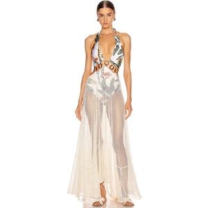 PatBO Palmeira Netted Beach Dress Size M worn once